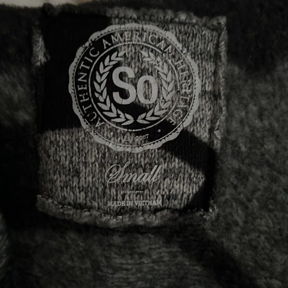 SO Juniors Geometric Design Zip-Up Hooded Jacket - Picture 4 of 5